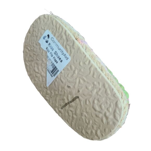 Baby Sandals Jute Floral Rick-Rack Fabric sz NB - 2 - Picture 6 of 13